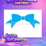 Free Light Blue Ribbon Free Elegant Bow Sports Free SVG - Instant Download