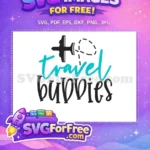 Free Airplane Dotted Line Free Travel Buddies Spring Break Free SVG - Instant Download
