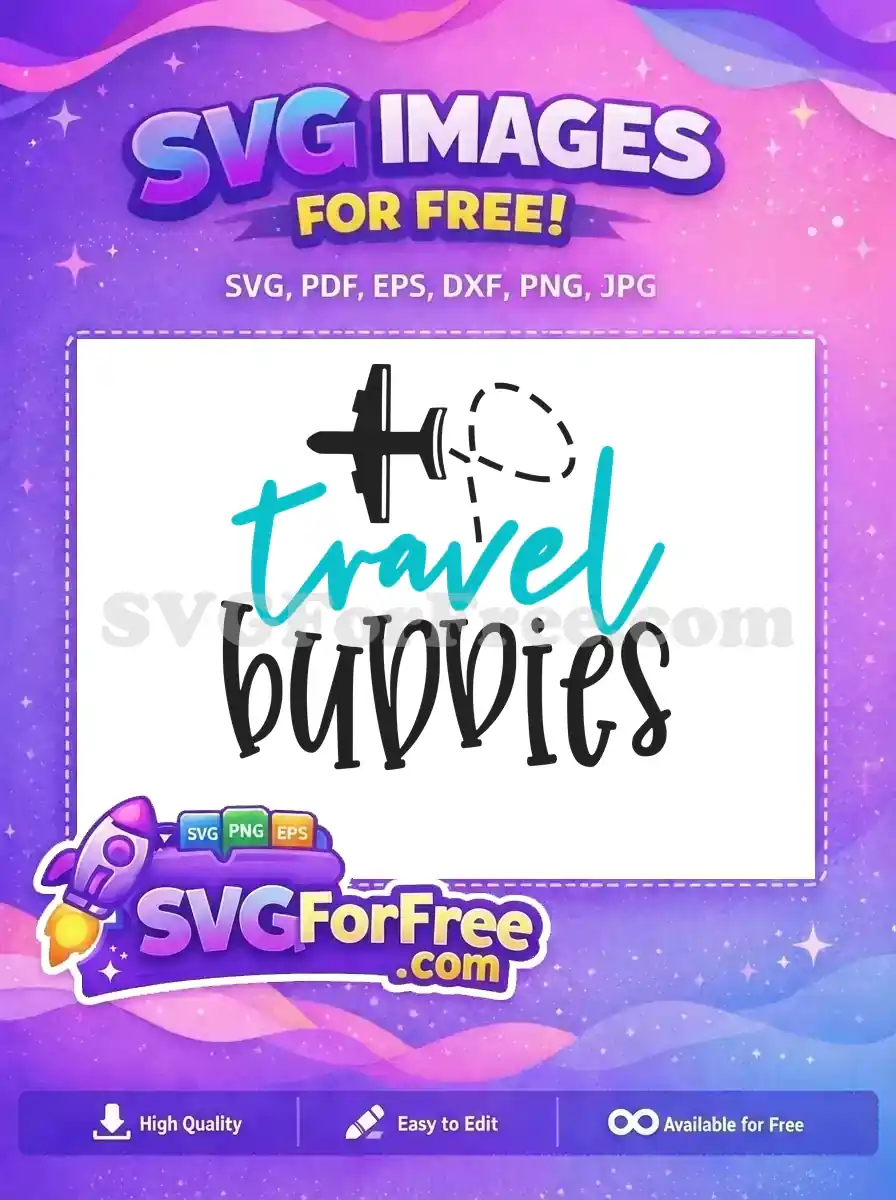 Free Airplane Dotted Line Free Travel Buddies Spring Break Free SVG