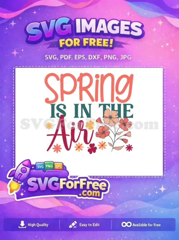 Free Floral Elements Free Spring Quote Design Air Free SVG