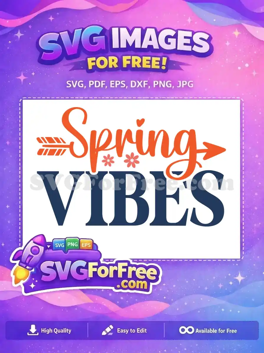Free Arrow Accent Free Spring Vibes Quote Spring Free SVG