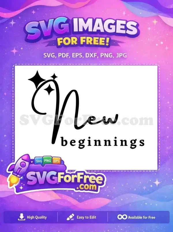 Free New Beginnings Script Free Spring Quotes Free SVG