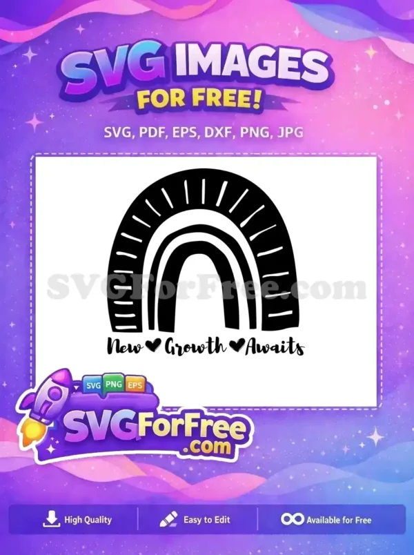 Free Spring Rainbow Free Growth Heart Spring Free SVG
