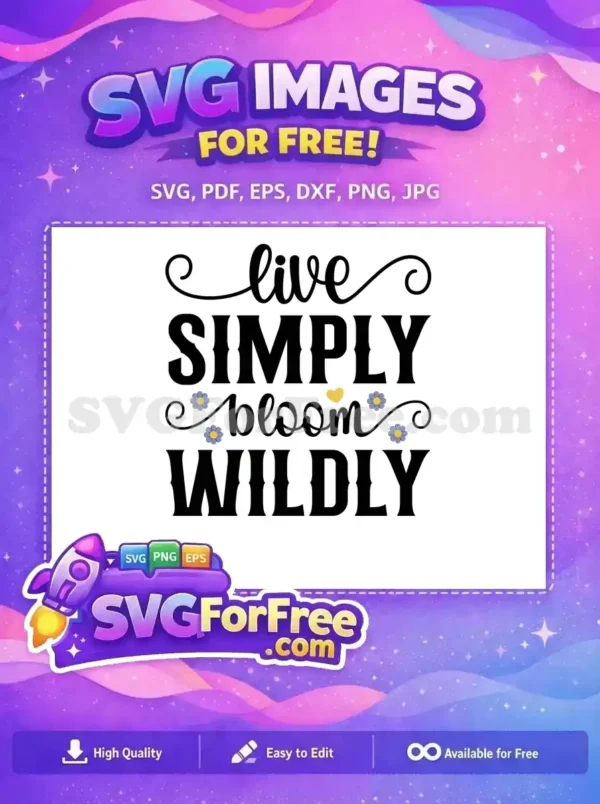 Free Floral Accents Free Live Simply Spring Free SVG