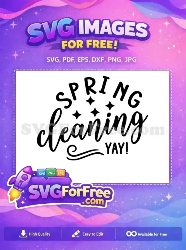 Free Spring Cleaning Free Sparkle Stars Spring Free SVG