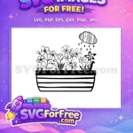 Free Floral Rain Free Spring Quotes Flowers Free SVG - Instant Download