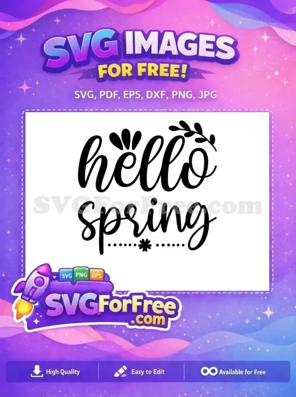 Free Spring Floral Free Flower Spring Quotes Free SVG 2