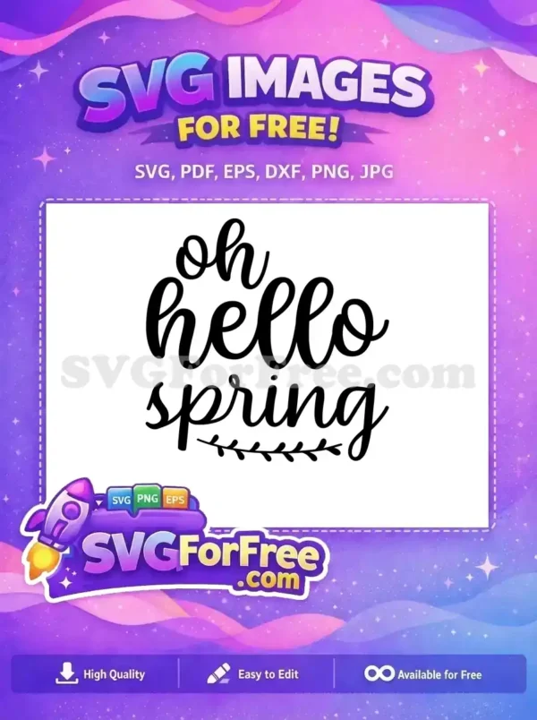 Free Spring Season Free Floral Design Quotes Free SVG