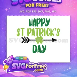 Free Arrow Clover Free Happy St Patricks Day Free SVG 1