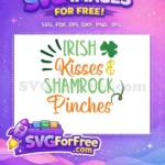 Free Irish Kisses Orange Pinches Free Shamrock Design Free SVG - Instant Download