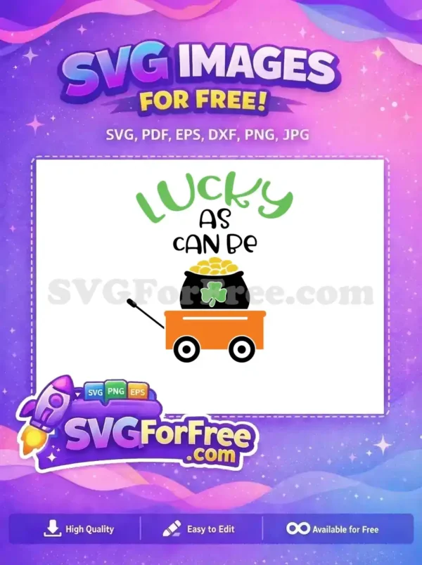 Free Pot of Gold Free Clover Saint Patrick's Free SVG