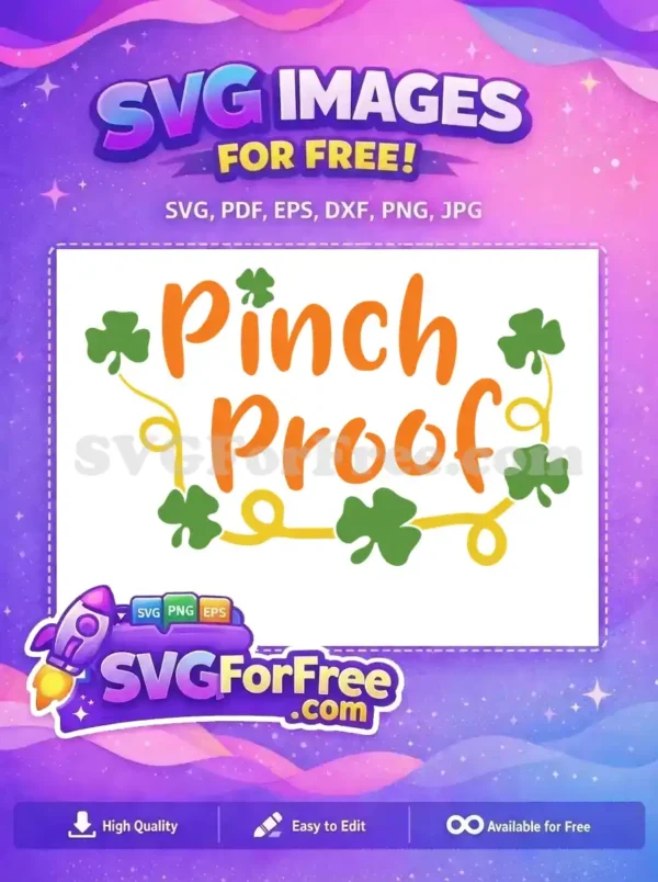 Free Orange Pinch Proof Text Free Clover Border St Patricks Free SVG Free Orange Pinch Proof Text Free Clover Border St Patricks Free SVG