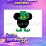 Free Leprechaun Hat Free Clover Accents Mickey St Patrick's Free SVG - Instant Download