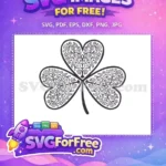 Free Ornate Swirls Free Decorative Design St Patricks Free SVG - Instant Download