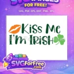 Free Orange Lips Free Kiss Me Irish St Patricks Free SVG - Instant Download