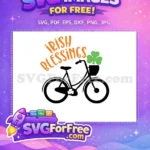 Free Irish Blessings Free Green Shamrock St Patricks Free SVG - Instant Download