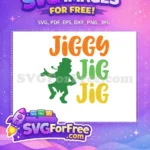 Free Dancing Leprechaun Silhouette Free Jig Text St Patricks Free SVG - Instant Download
