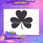 Free Dark Shamrock Free St Patricks Day Free SVG - Instant Download