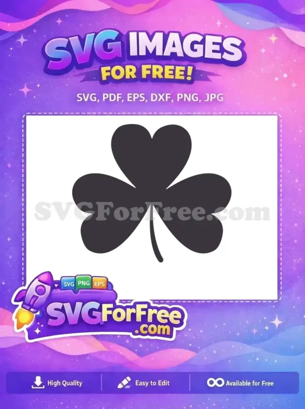 Free Dark Shamrock Free St Patricks Day Free SVG
