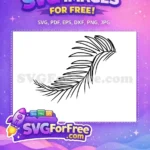 Free Exotic Branch Free Stamp Leaves Nature Free SVG - Instant Download