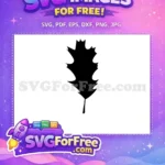 Free Sharp Edges Free Oak Leaf Stamp Leaves Free SVG - Instant Download