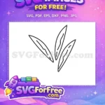 Free Pointed Leaf Stamp Free Simple Leaves Category 1 Free SVG - Instant Download