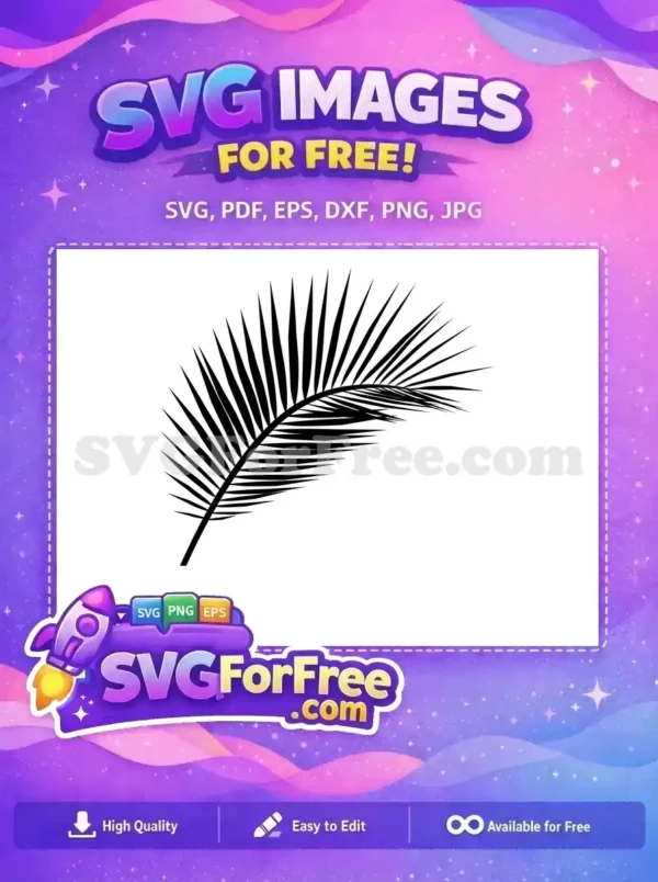 Free Detailed Palm Free Branch Stamp Leaves Free SVG Free Detailed Palm Free Branch Stamp Leaves Free SVG