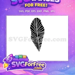 Free Black White Stamp Leaves Free Botanical Pattern Art Free SVG
