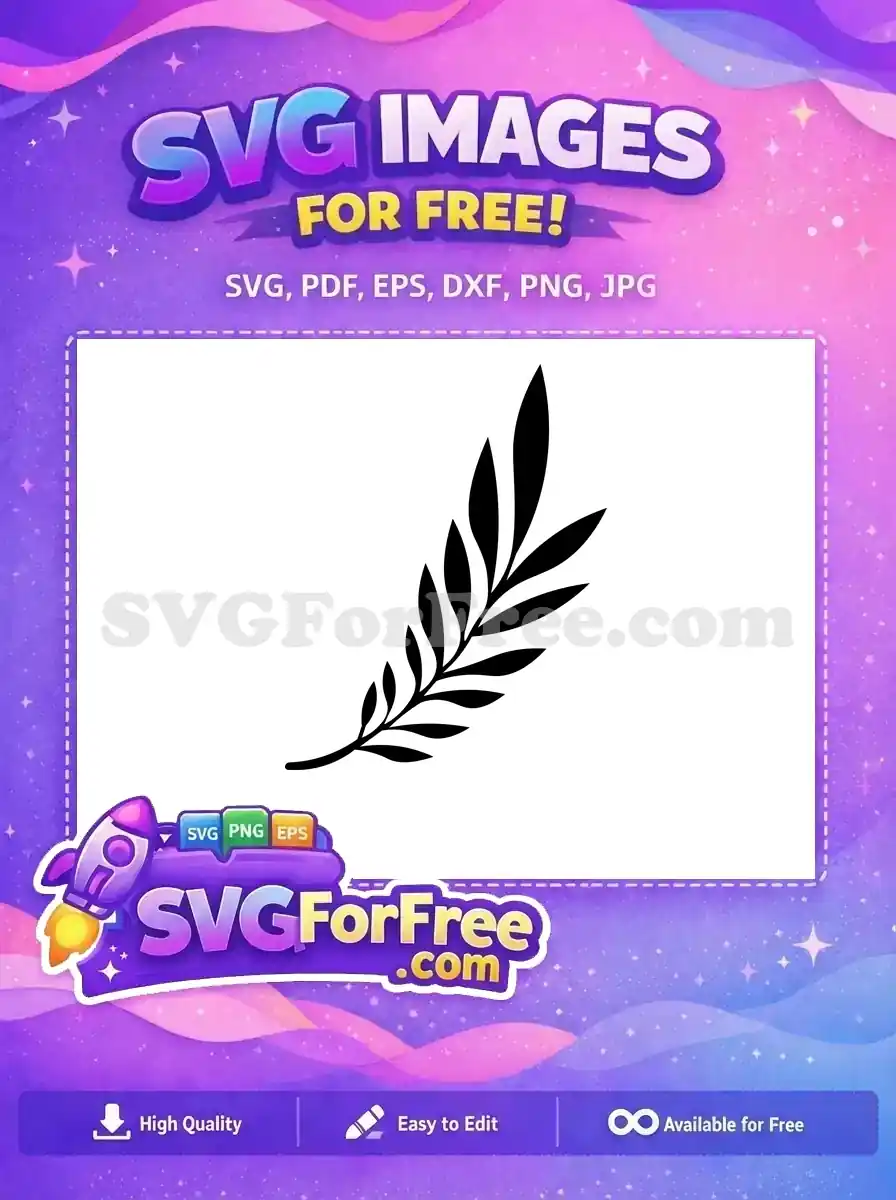 Free Black Leaves Free Stamp Leaves Category 1 Free SVG