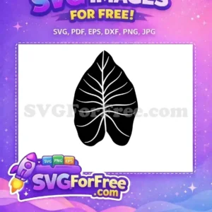 Free Black Leaf Stamp Free White Veins Botany Free SVG Free Black Leaf Stamp Free White Veins Botany Free SVG