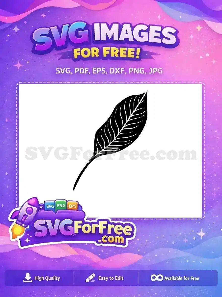 Free Black Stamp Leaves Free Simple Design Art Free SVG