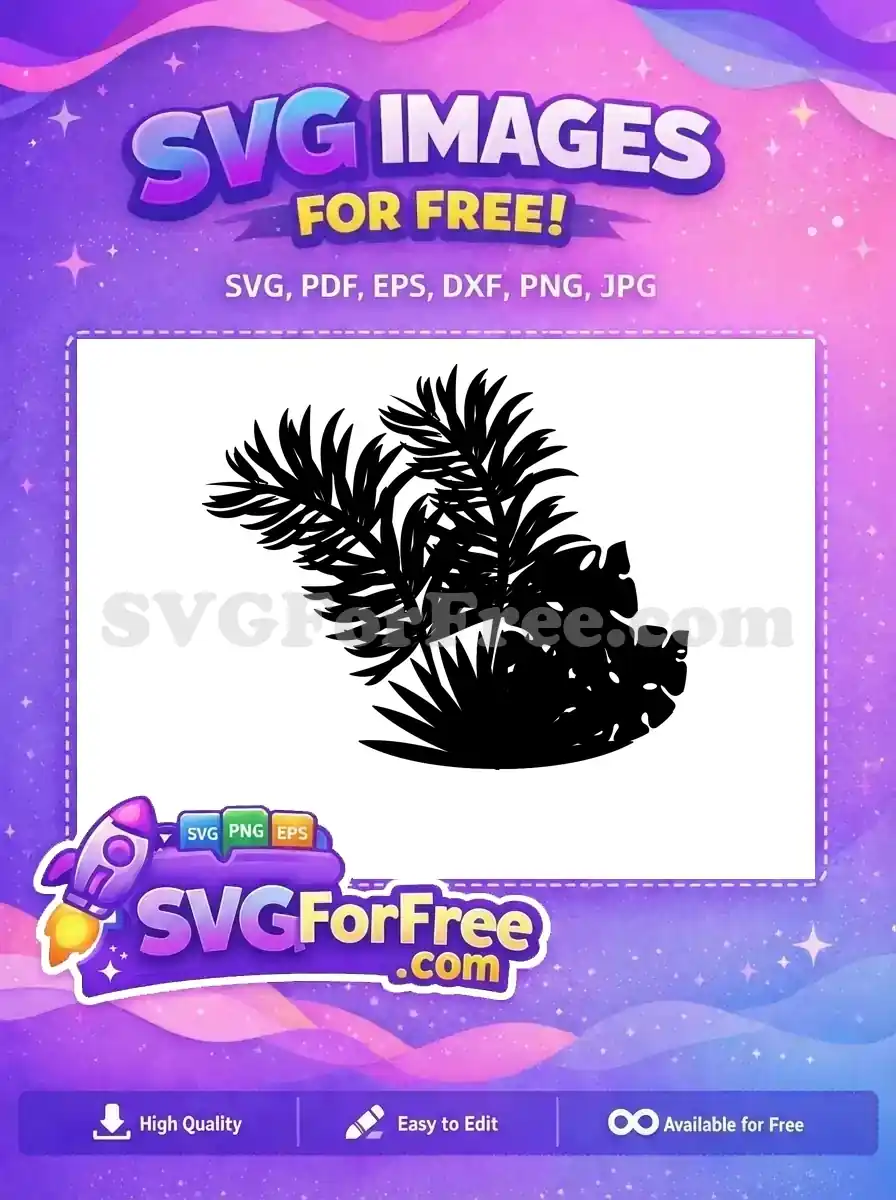 Free Tropical Leaves Free Floral Stamp Leaves Plant Free SVG