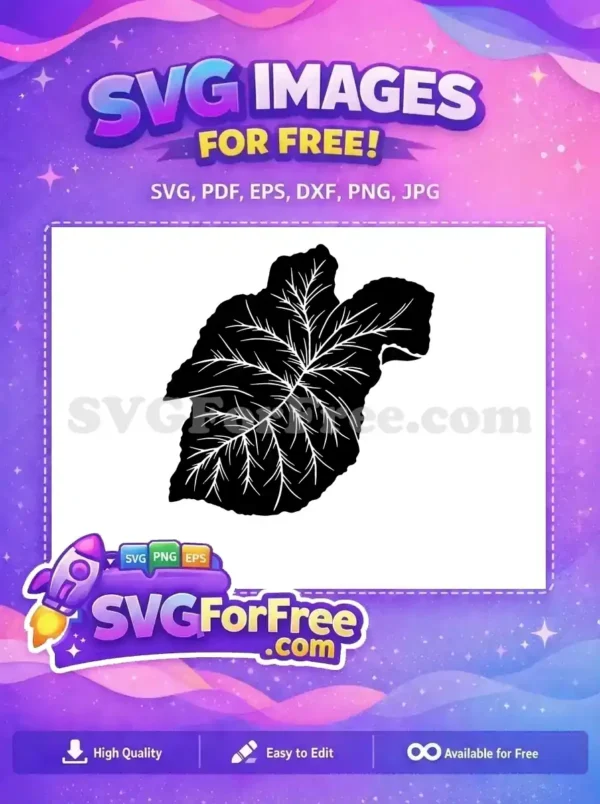 Free Detailed Leaf Free Stamp Leaves Category 1 Free SVG