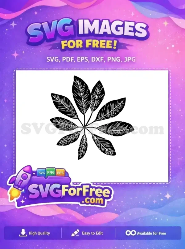 Free Detailed Leaf Free Stamp Leaves Nature Free SVG