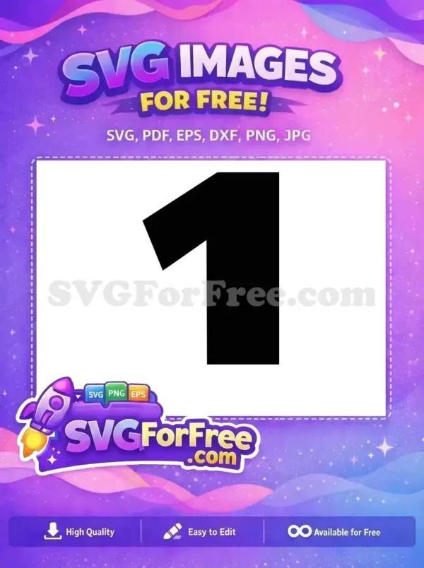 Free Number One Free Star Wars Font Free SVG 1