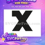 Free Black X Free Star Wars Font Free SVG - Instant Download