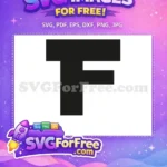Free Letter F Free Star Wars Font Movie Free SVG - Instant Download