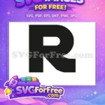 Free Letter R Free Black Font Star Wars Free SVG - Instant Download