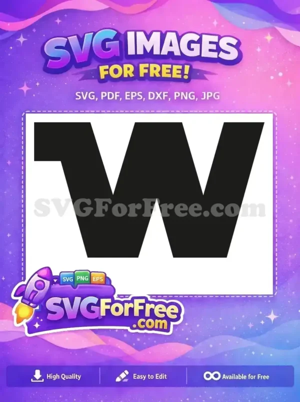 Free Letter W Free Star Wars Font Free SVG Free Letter W Free Star Wars Font Free SVG
