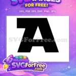 Free Letter A Free Black Font Star Wars Free SVG - Instant Download