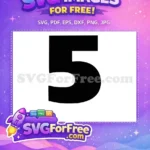 Free Number Five Free Star Wars Font Free SVG - Instant Download