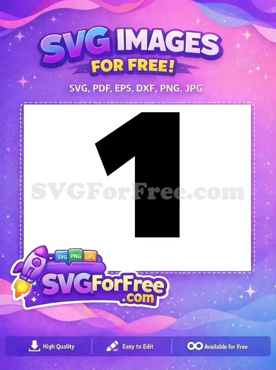 Free Number One Free Simple Star Wars Free SVG