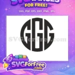 Free GGG Letters Free Round Symbol Star Wars Free SVG - Instant Download