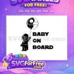Free Darth Vader Holding Death Star Free Baby On Board Star Wars Free SVG - Instant Download