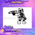 Free Aiming Gun Free Lego Style Star Wars Free SVG - Instant Download