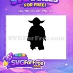 Free Yoda Silhouette Free Master Jedi Star Wars Free SVG 2 - Instant Download