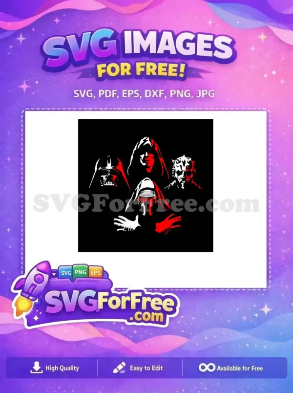 Free Red Darth Vader Free Sith Lords Star Wars Free SVG