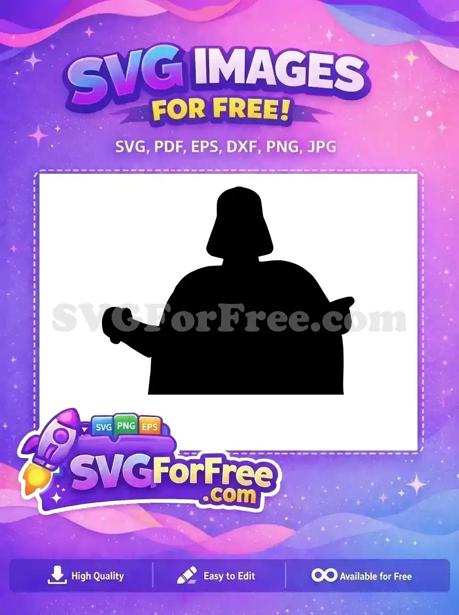 Free Black Silhouette Free Dark Lord Star Wars Free SVG