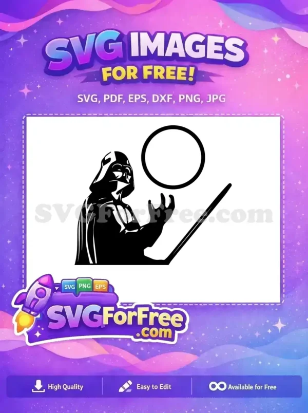Free Helmet Silhouette Free Force Choke Darth Vader Free SVG
