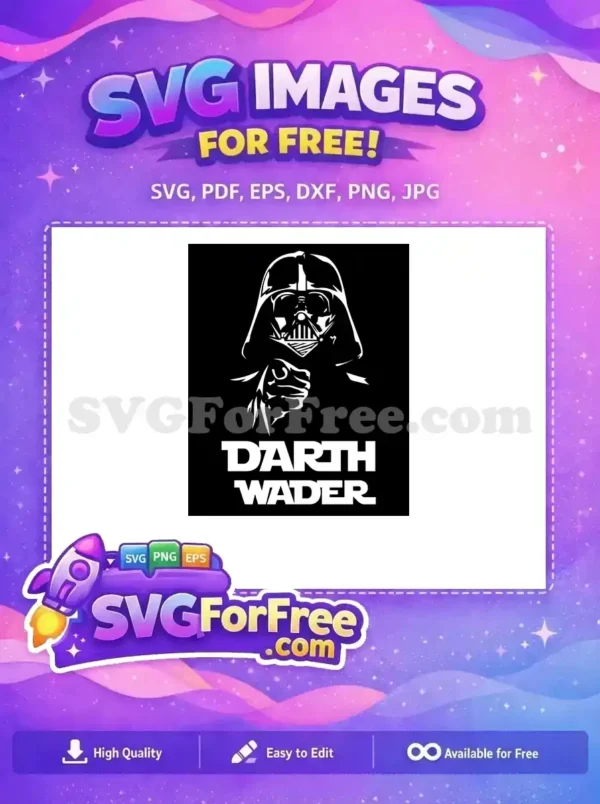 Free White Helmet Free Black Suit Star Wars Free SVG
